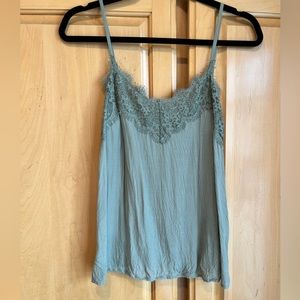 Dusty Sage Lace Trim Cami